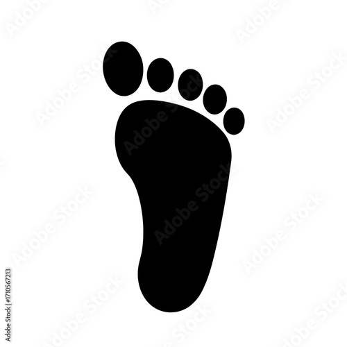 3d foot people icon logo design