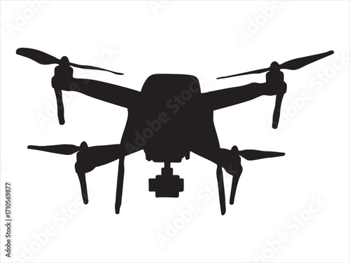 Silhouette of Drone icon