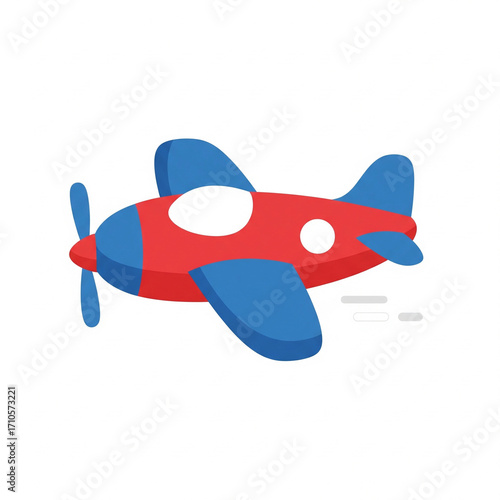 The red-blue toy airplane icon looks simple.