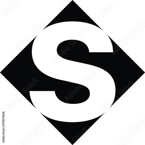 letter s icon silhouette
