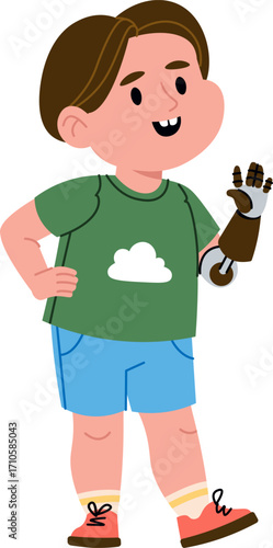 Child with Robotic Arm