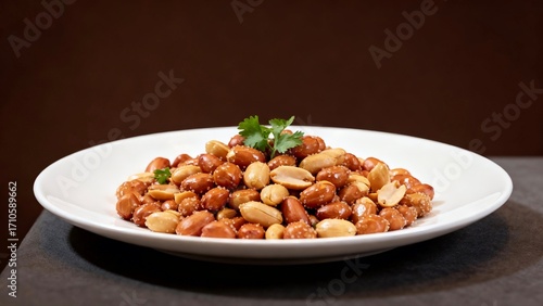 Premium Salted Roasted Peanuts with Cilantro, Great for Gourmet Snack Lovers and Food Brands