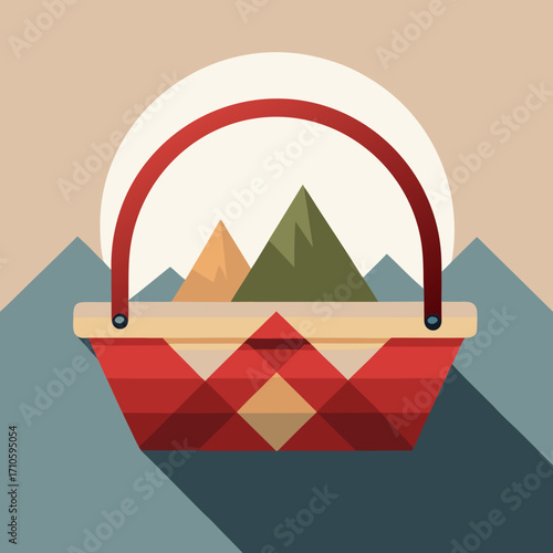illustration of pyramids