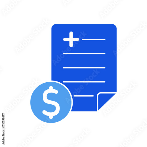 Cost icon outline editable stroke line drawing eps.
