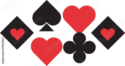 Clean vector graphic depicting four elements or concepts