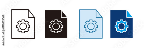 Setting Icon Set Multiple Style Collection