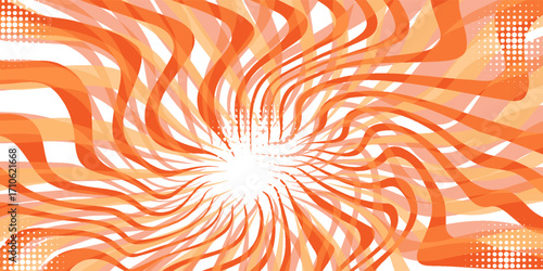 Orange radial background. Vector illustration eps 10