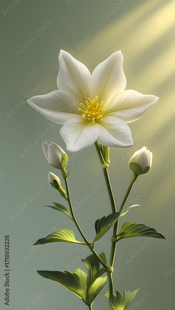 Fototapeta premium create a delicate and intricate Jasmine flower 