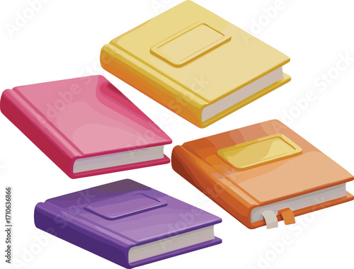 Vibrant Collection An Array of Colorful Books in Education and Literature