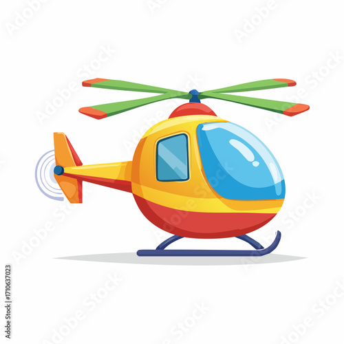 Cartoon Helicopter Illustration