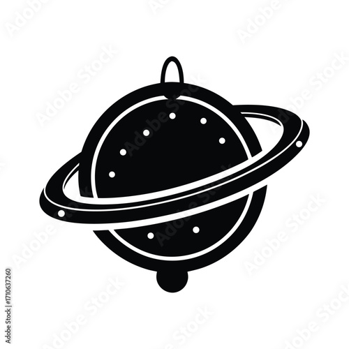 Gravity manipulation device futuristic sci fi tool vector art illustration