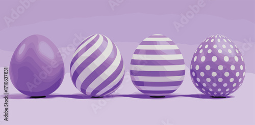 Easter egg collection Assorted designs for holiday celebrations and seasonal events