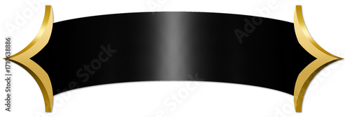 black and gold banner