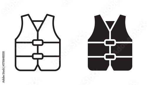 Life Vest icons, Safety Vest Icon , vector illustration. 