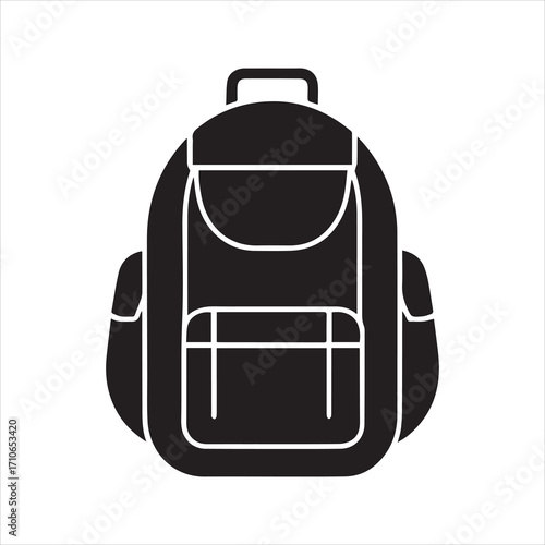 Backpack Icon Vector Illustration
