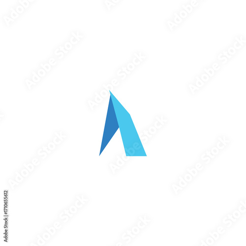 Letter A , construction Logo