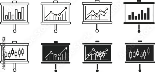 Business presentation charts and graphs data analysis diagrams