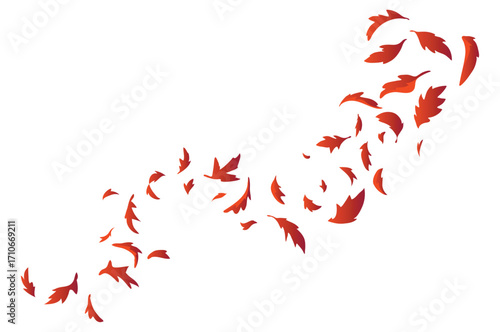 Falling leaves autumn vector backgound