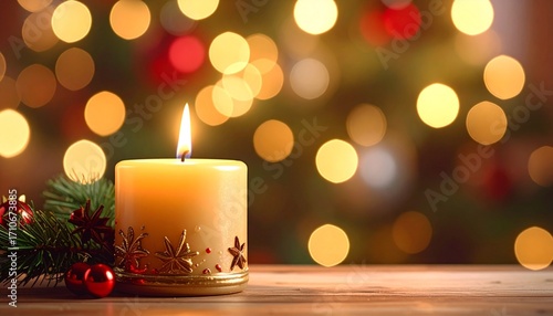 キャンドルのあるシンプルなイメージ画像