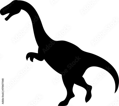 tyrannosaur silhouettes, dinosaur shadows, black t-rex shapes, Jurassic Park-inspired vector graphic, monochrome prehistoric animal icons, vector art featuring extinct megafauna