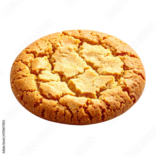 Wallpaper Mural Close-up of a round, light-brown cookie with a slightly cracked, textured surface Torontodigital.ca