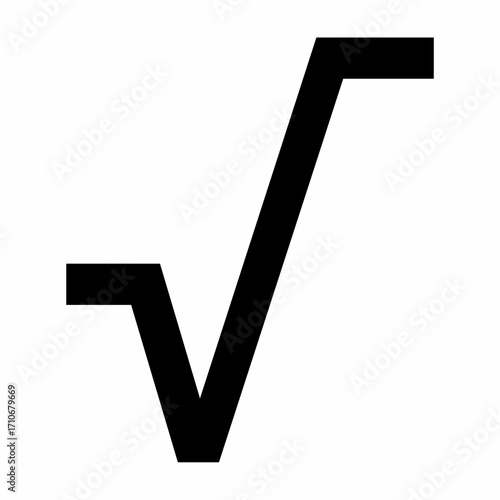 Square root symbol Mathematical image
