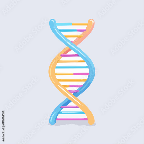 3D-Darstellung eines DNA-Strangs