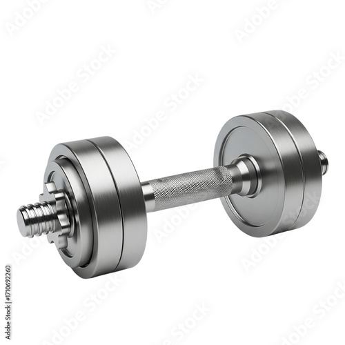 Dumbbell Metal Weights Strength Training Fitness Exercise Gym Workout Equipment Bodybuilding on transparent background