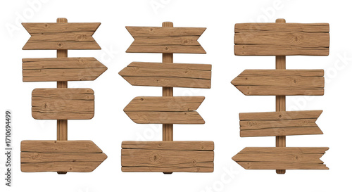 Wallpaper Mural Collection of Rustic Wooden Directional Signs. Torontodigital.ca