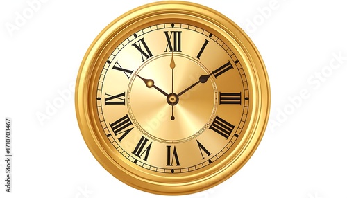 Gold antique clock face