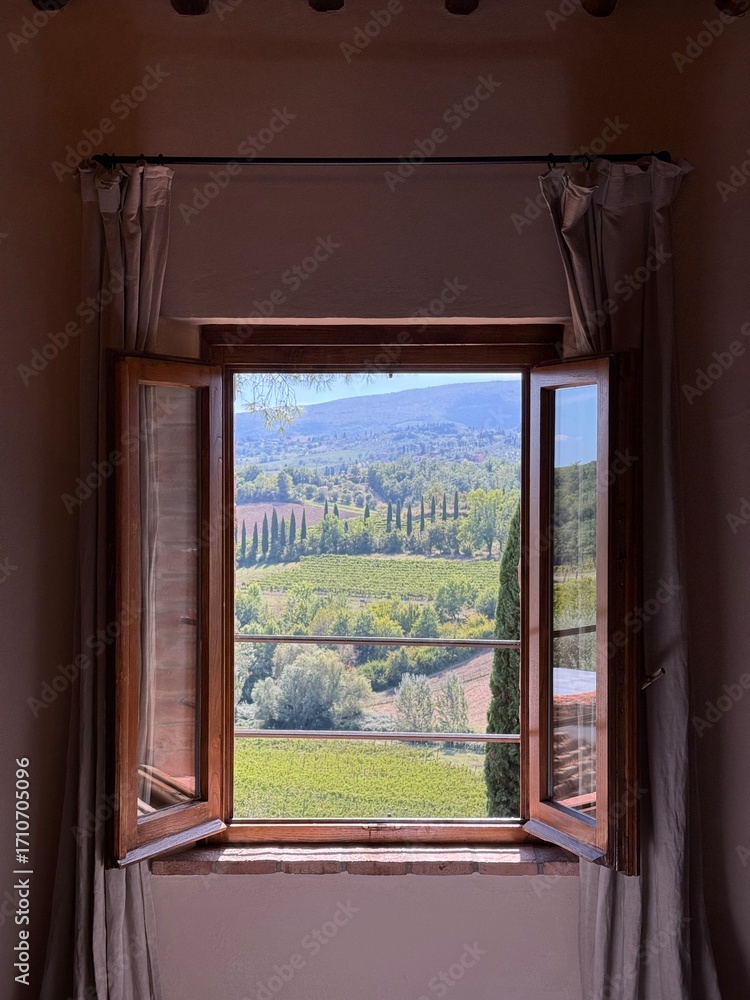 Obraz premium view from the window in Tuscany