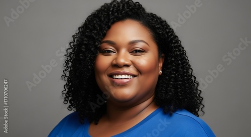 Smiling Black Woman Headshot Portrait