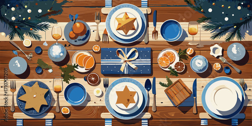 Vintage brown wooden clock with an antique round design is a classic icon