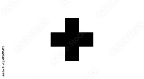 Simple black plus symbol