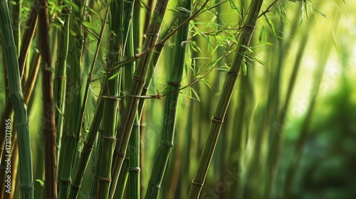 Dense bamboo grove image