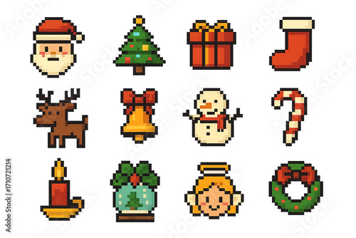 christmas icons set