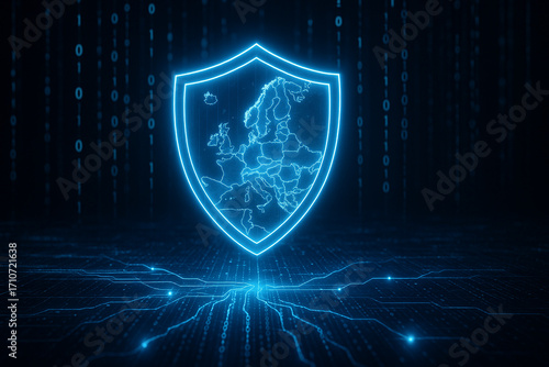 blue glowing background