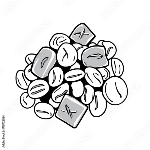 Homemade trail mix with dark chocolate and nuts