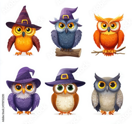 Wallpaper Mural cute halloween owl Torontodigital.ca