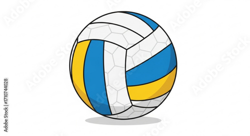 Volleyball ball vector illustration for sports equipment and recreational activities design elements and graphics