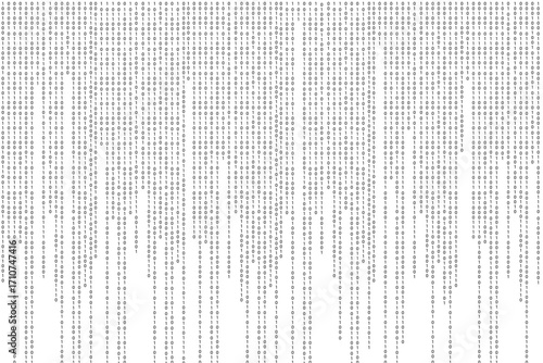 Binary code Binary Computer matrix background. Futuristic steam screen from numbers 0 and 1 tech Hacker concept. 