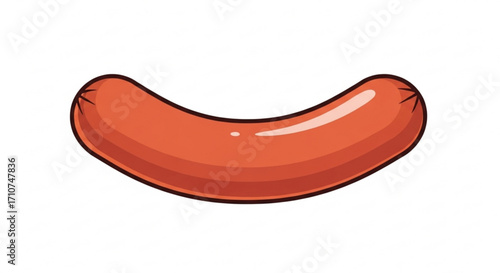Delicious sausage vector illustration for food related designs and culinary projects and recipes and menus