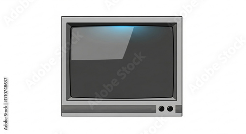 Vintage television set vector illustration for retro tv design and old technology media entertainment concept