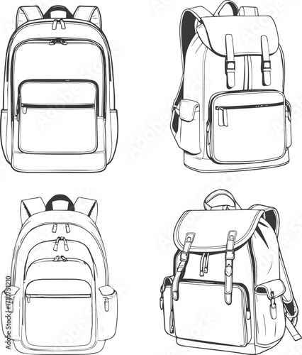 travel bag vector illustration