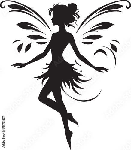 Fairy Silhouette Vector