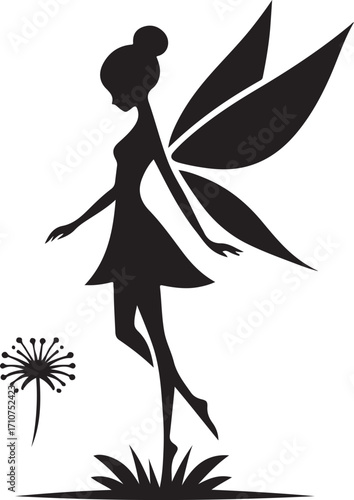 Fairy Silhouette Vector