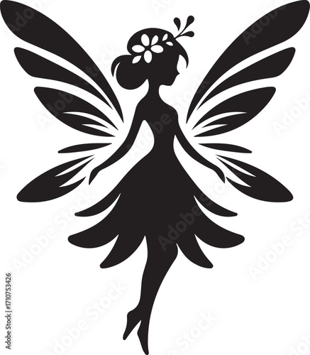 Fairy Silhouette Vector