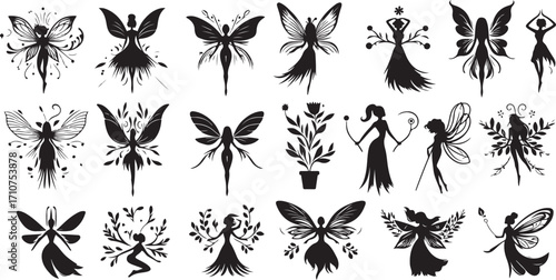 Fairy Silhouette Vector