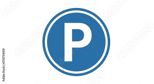 Parking symbol vector icon graphic illustration for parking area signage and parking information design use