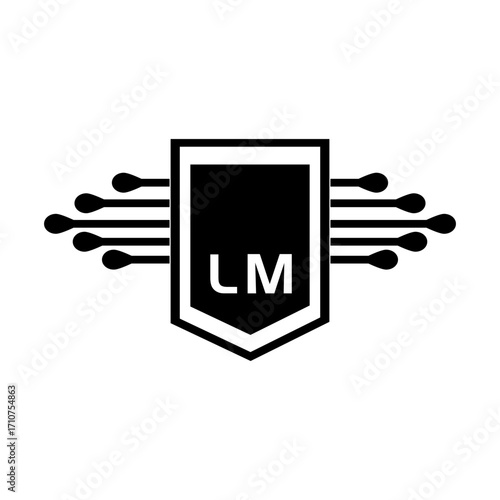 LM letter logo design.LM creative initial LM letter logo design . LM creative initials letter logo concept.